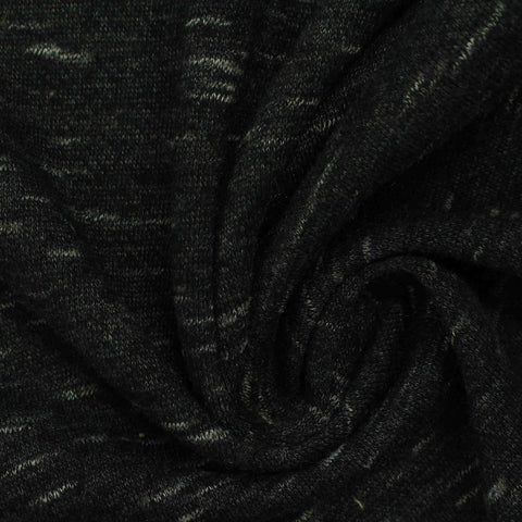Dark Grey Marl French Terry, Cotton-Poly, 269 gsm