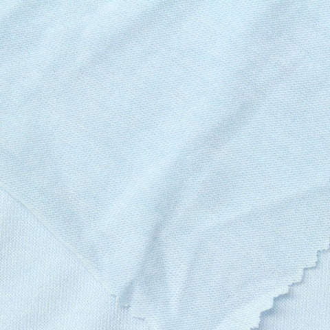Polyester Viscose Stretch Jersey Knit Fabric, 131 gsm, 158 cm — Blue