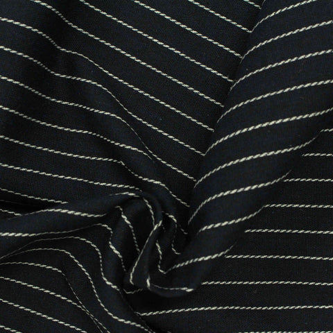White Pinstripes Woven, Cotton-Poly, 145 gsm, 145 cm, ref EF-206539