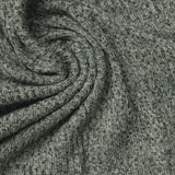 Heathered Grey Marl Rib Knit, Polyester — photo 2