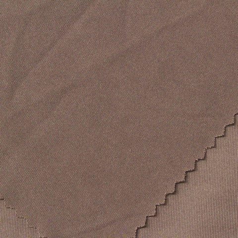 Polyester Stretch Jersey Knit Fabric, 230 gsm, 160 cm — Brown
