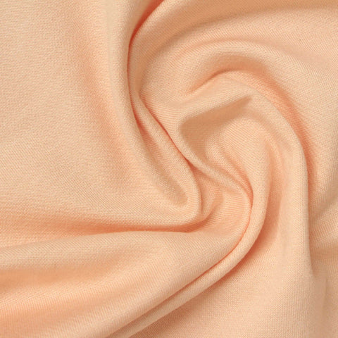Brushed 100% Cotton French Terry Fabric, 208 gsm, 140 cm — Beige