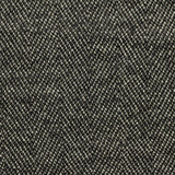 Black Herringbone Interlock Knit, Polyester — photo 2