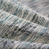 Dark Blue Abstract Chunky Knit, Poly-Viscose — photo 2