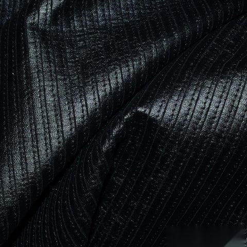 100% Polyester Knit Fabric, 190 gsm, 150 cm — Black