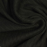 Cotton Polyester Rib Knit Fabric, 240 gsm, 150 cm — Black — photo 2