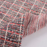 Dark Blue Plaid Interlock Knit, Cotton-Poly — photo 2
