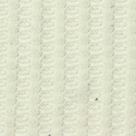 White Openwork Pointelle Knit