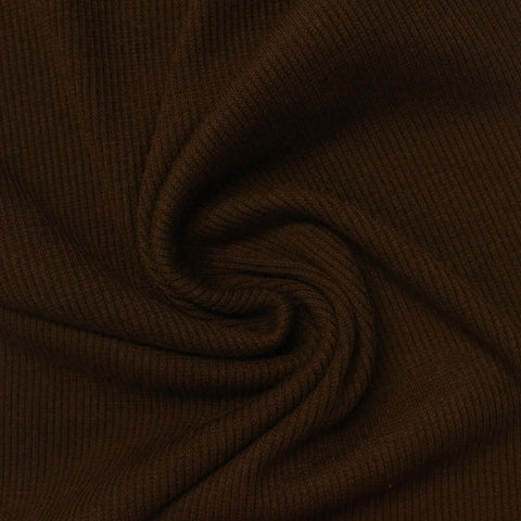 Dark Brown Rib Knit, Polyester