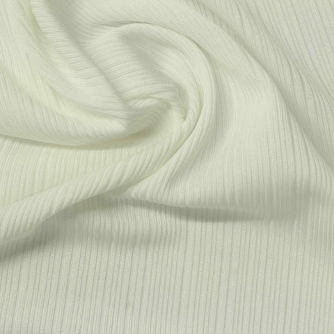 Polyester Stretch Rib Knit Fabric, 200 gsm, 150 cm — Green