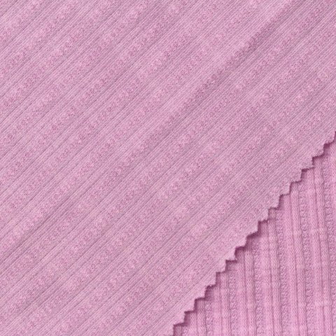 Jacquard Cotton Polyester Knit Fabric, 260 gsm, 140 cm — Purple