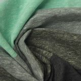 Mint Marled-Stripe Jersey Knit, Cotton-Poly — photo 2
