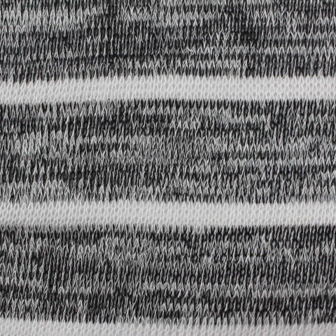Black Horizontal-Stripe Knit, Viscose-Poly, 128 gsm