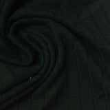 Polyester Viscose Stretch Rib Knit Fabric, 320 gsm, 180 cm — Green — photo 2