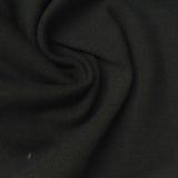 Cotton Stretch Rib Knit Fabric, 390 gsm, 165 cm — Black — photo 2