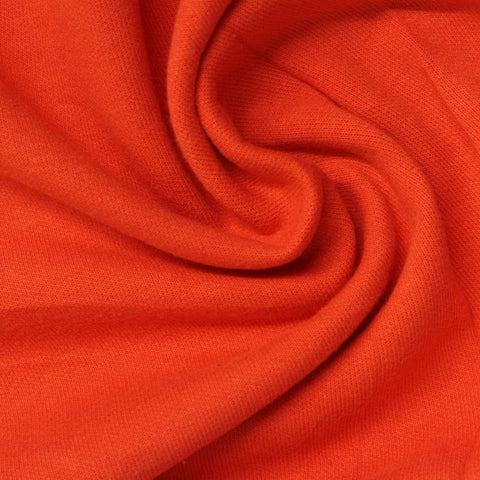 Cotton Polyester Scuba Knit Fabric, 290 gsm, 150 cm — Orange