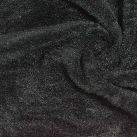 100% Polyester Scuba Knit Fabric, 187 gsm, 194 cm — Black