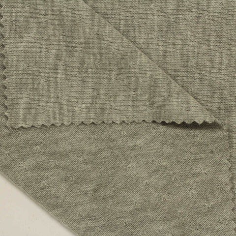 Light Grey-Green Marl Chunky Knit, Poly-Viscose