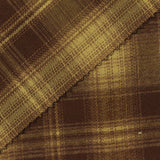 Brown Plaid Woven, Poly-Viscose — photo 2