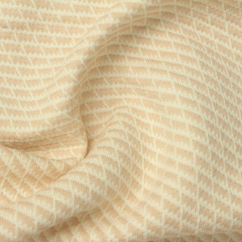 Beige Geometric Jacquard, Poly-Cotton