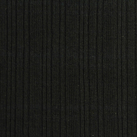 Tencel Lyocell Stretch Rib Knit Fabric, 290 gsm, 140 cm — Black