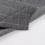 Grey Check Interlock Knit, Polyester — photo 2