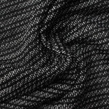 Black Textured-Stripe Chunky Knit, Polyester — photo 2