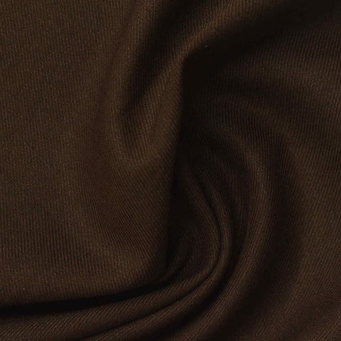 Dark Brown Twill, Poly-Viscose