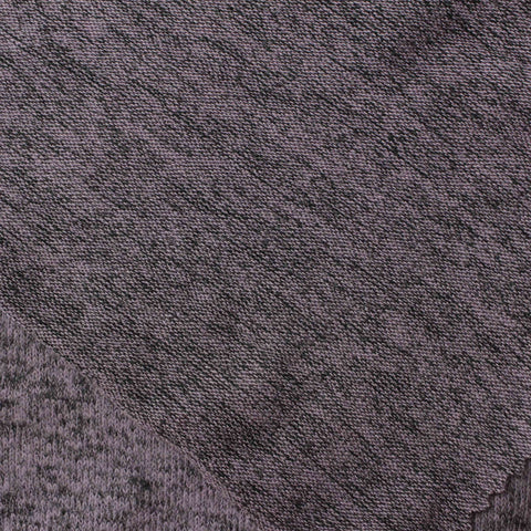 Viscose Polyester Stretch Chunky Knit Fabric, 175 gsm, 160 cm — Purple