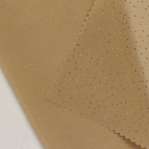 Gold Dots Chiffon, Polyester