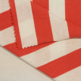 Red Stripe Jersey Knit, Cotton-Poly — photo 2