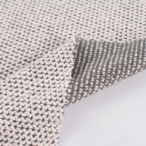 White Marl Knit, Cotton-Poly