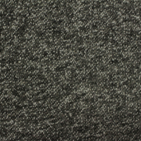 Black Marl French Terry, Poly-Cotton, 225 gsm