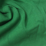 Cotton Polyester Stretch Rib Knit Fabric, 380 gsm, 130 cm — Green — photo 2