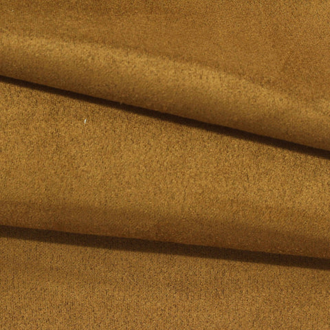 Polyester Stretch Faux Suede Fabric, 338 gsm, 155 cm — Khaki