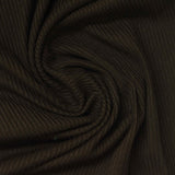 Polyester Stretch Rib Knit Fabric, 175 gsm, 180 cm — Brown — photo 2