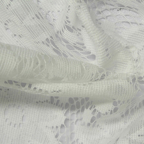 White Floral Lace, Polyester
