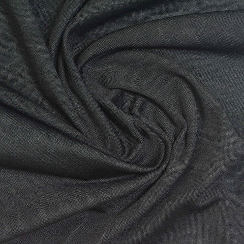 Dark Grey Tone-on-Tone Milk Silk Knit, Polyester