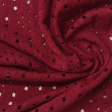 Red Eyelet Jacquard, Polyester — photo 2
