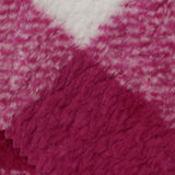 Plaid 100% Polyester Minky Fabric, 230 gsm, 170 cm — Pink — photo 2