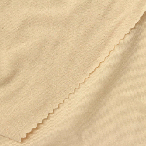 Polyester Viscose Stretch Jersey Knit Fabric, 150 gsm, 157 cm — Beige