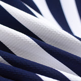 Navy Vertical-Stripe Jacquard, Polyester — photo 2