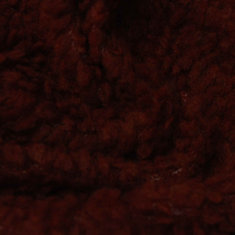 100% Polyester Sherpa Fleece Fabric, 267 gsm, 160 cm — Brown