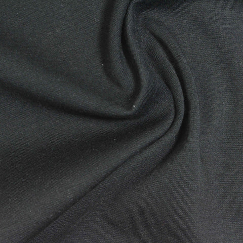 Cotton Polyester Stretch Ponte Knit Fabric, 200 gsm, 155 cm — Grey