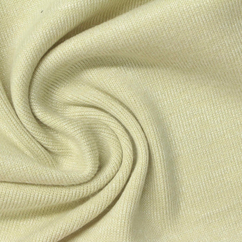 Polyester Viscose Stretch Rib Knit Fabric, 350 gsm, 180 cm — Yellow