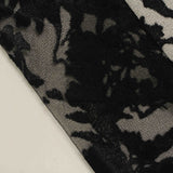 Black Floral Knit, Viscose-Poly — photo 2