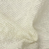 Jacquard 100% Polyester Knit Fabric, 100 gsm, 130 cm — White — photo 2