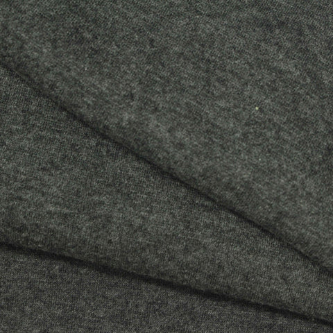 Dark Grey Marl Fleece, Poly-Cotton