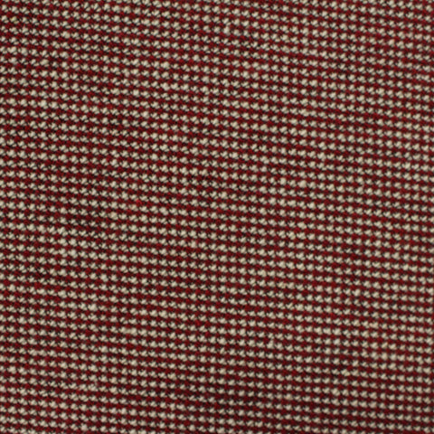 Red Geometric Chunky Knit, Polyester, 370 gsm