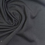 Polyester Stretch Jersey Knit Fabric, 210 gsm, 160 cm — Black — photo 2